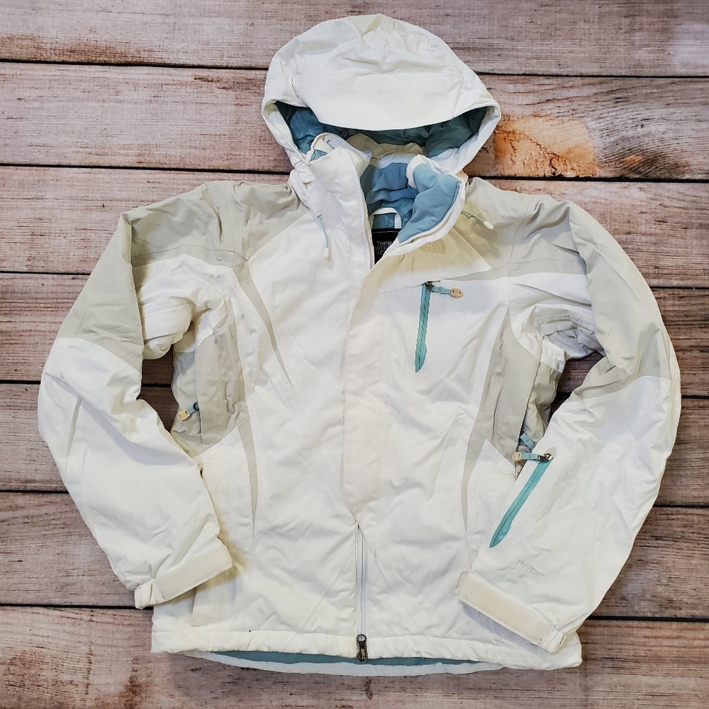 north face | White & Gray Ski Snowboard Jacket